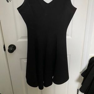 Black tank top a line dress
